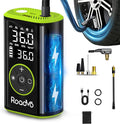 10000mAh Tire Inflator Portable Air Compressor | 150PSI, 3X Faster Electric Cordless, Presta & Schrader Valves, Auto Shut-Off, LED,Car,Motorcycle,Bike,Ball