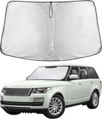 Windshield Sunshade Compatible for Land Rover Range Rover (NOT for Range Rover Sport) 2013-2019 2020 2021, Sun Visor for Front Window Sun Shade Cover, UV Heat Protector, Car Accessories