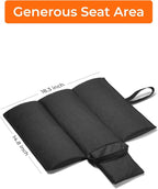 Heated Seat Cushion with Battery Pack, Foldable USB Heated Seat Cover Pads for Office Chair, Stadium, Camping