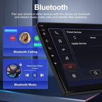 Android 14 Car Radio for 2+32G Ford Transit 2013-2019 9'' Touchscreen Car Stereo with Carplay Android Auto Backup Camera Mirror Link GPS Navigation WiFi Bluetooth FM Steering Wheel Controls