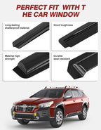 2020-2025 Tape-On Rain Guards for Subaru Outback Side Window Visor Deflectors, Premium Limited Touring, Durable Tinted Vent Shades 2021 2022 2023 2024, Window Visors Wind Deflector Dark