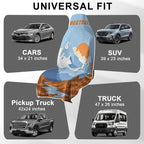 2 Pack Car Towels Seat Cover with Storage Bag, Multifunctional Microfiber Towel for Gym Outdoor Sport Running,Picnic, Beach, Pet Dog Travel,Fits Car SUV Truck (Mountain Wander)
