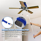 62'' Car Wash Brush Kit Mitt Mop Sponge with Long Handle, 1 Chenille Scratch-Free Replacement Head, Windshield Window Squeegee,Car Duster,Car Detailing Brushes,Tower,Car Cleaning Kit for Cars RV Truck