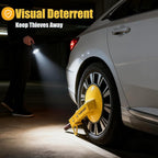 Universal Wheel Lock Anti Theft for Cars SUV Camper Trailer, 3 Keys, 1 Crank, Yellow (Wheel Lock)