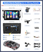 VQU 8-Core 4+64G Car Radio for Nissan Sentra 2013 2014 2015 2016 2017 2018 2019 Stereo, 10.1 Inch IPS Touch Screen for Sentra Apple Carplay Android Auto GPS Navi FM RDS DSP BT 5G WiFi SWC AHD Camera
