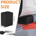 4Pack Solid Rubber Auto Lift Block 6-3/8" x 4-3/4" x 3.15" Heavy Duty Anti-Skid Lift Block Spacer Pad for Car Lifts, Jacks and Racks, 3000 LBS Capacity for Each Pad