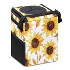 Car Trash Can – Multi-Purpose, Lightweight and Portable with Durable Water-Resistant Coating, No Installation Required, Practical and Ample Capacity, Variety of Colors.Beautiful Sunflower
