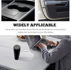 Car Trash Can Bin with Lid, Mini Vehicle Cup Holder Organizer Leakproof Garbage Bin, Waterproof Cup Type Trash Can Multi-Function Storage Container for RV Home Office (Black)
