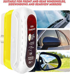 Automotive Oil Film Cleaning Brush, Upgraded Antifog & Rainproof Glass Cleaning Board, Reusable Glass Oil Film Remover for Car Windows & Windshields (White)