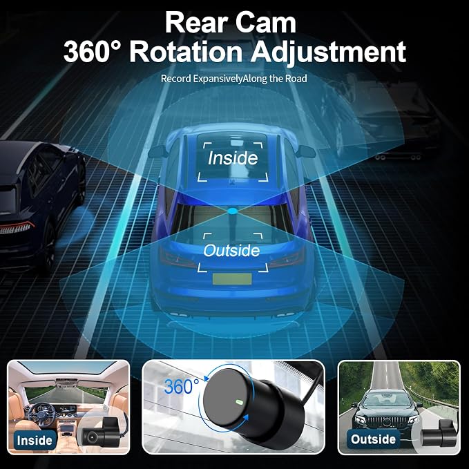 Front 4K & Rear 1080p Dash Cam for Toyota Corolla & Hybrid 2020 2021 2022 | Corolla Hatchback 2019-2022 Gen12 E210 (Model B), LE XLE XSE SE etc, Integrated OEM Look, App & WiFi,GPS, 128GB Card
