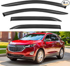 Window Visors Rain Guards Shield for 2018-2024 Chevrolet Equinox, Out-Channel Window Vent Wind Deflectors Visors Shades for 18-24 Chevy Equinox
