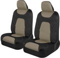 AquaShield Waterproof Front Seat Covers, Beige Seat Covers for Cars – Neoprene Front Car Seats Cover, SUV Seat Covers Protector - Car Interior Cover for Auto, Trucks, & Dog Owners
