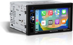 Elite Series BE62CP Car Stereo - Apple CarPlay, Double Din, 6.2 Inch Touchscreen, Bluetooth, No CD DVD Player, AM/FM Radio Receiver
