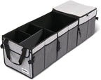 Trunk Organizer for Car, 90L Large Capacity Foldable Trunk Organizer, Multi Compartment Car Trunk Organizer for Women Men, Grey, TOOLS-00421