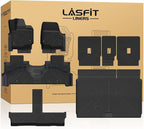 Floor Mats&Cargo with Backrest Mats for 8 Seats 2025 2026 2027 Ford Expedition MAX, All Weather TPE Custom Fit for Car Liners, 1st& 2nd& 3rd, (Only Fit 3rd Row 40/20/40 Split Bench seat) 5pcs