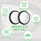 6 Pcs Blindspot Mirrors 2 Inch Blind Side Mirror for Car Round Self Adhesive Rear View Car Mirror(Classic Style)