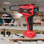 160PSI Cordless Tire Inflator Air Compressor Compatible with Milwauke 18V Battery, Portable Air Pump with Digital Pressure Gauge, Fast Inflation for Cars Motorcycles Bikes Balls (Tool Only)