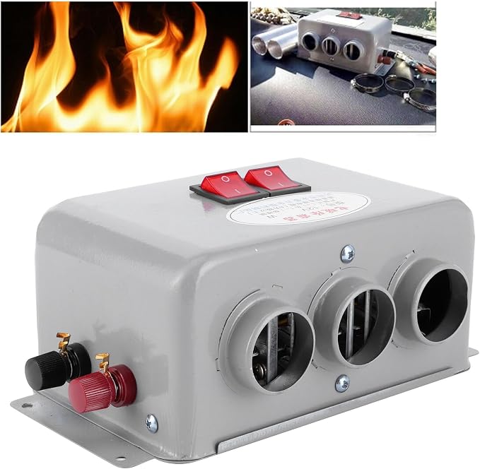 12v Car Heater 400w-600w Dual Power 3 Hole 12 Volt Heater | Portable Defroster For Windshield Fast Heating, Ideal For Car Truck Utv Suv Winter 12v Heater Utv Heater