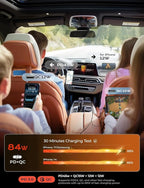 Retractable Car Charger, 84W Car Charger USB C Fast Charger, Cigarette Lighter USB Charger Adapter, Car Accessories Birthday Gifts for Men Women Dad Mom Husband, for iPhone 17 16 15 14 13 12 11