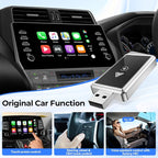 2-in-1 Wireless CarPlay & Android Auto Adapter | Converts Wired to Wireless, Plug & Play, Compatible with 2018+ Cars, Includes Lanyard, For iPhone and Android Phones