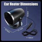 Portable Heater, 12V Car Heater with Heating & Cooling 2 in 1 Car Defroster, 360° Rotary Portable Heaters for Car, Unrestricted Current Car Warmer for Auto Truck SUV Vehicle