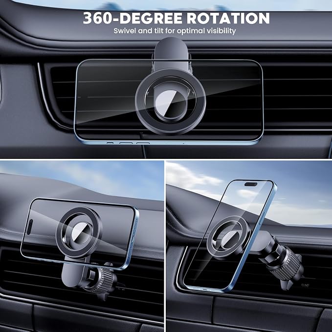 for MagSafe Car Mount Cell Phone Holder for Car Phone Mount Air Vent Car Phone Holder Phone Car Holder Compatible with All Phone Android Smartphone