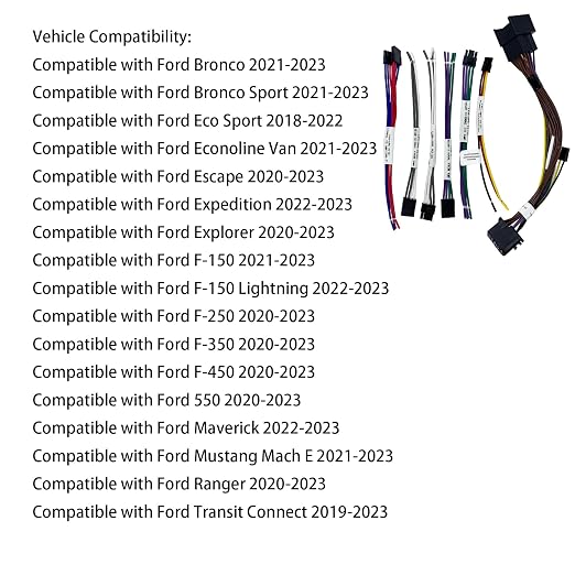 Audio Integration T-Harness LPHFD31 Compatible with Ford Non-Amplified Vehicles 2018-2023 Front and Rear Speaker Leads