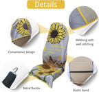 Waterproof Car Seat Cover for Front Seats, Protector for Cars SUVs Trucks, Sweat Towel Seat Covers Bucket for Gym,Workout,Beach,Hiking,Running Swimming (Sun Flower, 1PC)