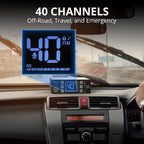 CB-606 CB Radio, 40 Channel Mobile CB Radio with AM/FM/PA Modes, 2.2’’ LCD Screen, Instant Channel 9/19, VOX, Roger Beep, TOT, ASQ/SQ, for Off-Road Adventure