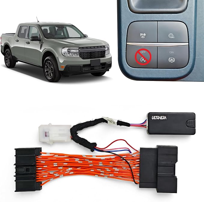 Auto Start Stop Eliminator Remote Start Kit Compatible with 2022 2023 2024 Ford Maverick Auto Stop Eliminator Turn Off Idle Engine Stop Start System Start Stop Disable-Plug Play Error Free
