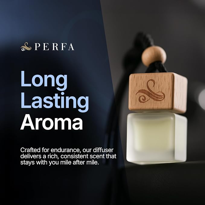 Solvere Diffuser with Vent Clip | Strong Automotive Freshener Long Lasting | Powerful Car Fresheners for Men with Odor Eliminating Technology | Luxury Air Freshener by