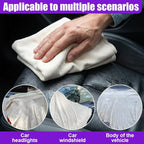 2PCS Shammy Cloth for Car Drying, 26'' x 18'' Absorbent No Lint No Streak Car Wash Cloths, Soft Scratch Proof Reusable Automotive Detailing Chamois Towel for Cars, SUVs, Trucks (Beige)