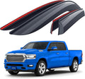 Goodyear Shatterproof Window Deflectors for Dodge Ram 1500 2019-2026 Crew Cab, Tape-on Rain Guards, Window Visors, Vent Deflector Visor, Car Accessories, 4 pcs. - GY008878