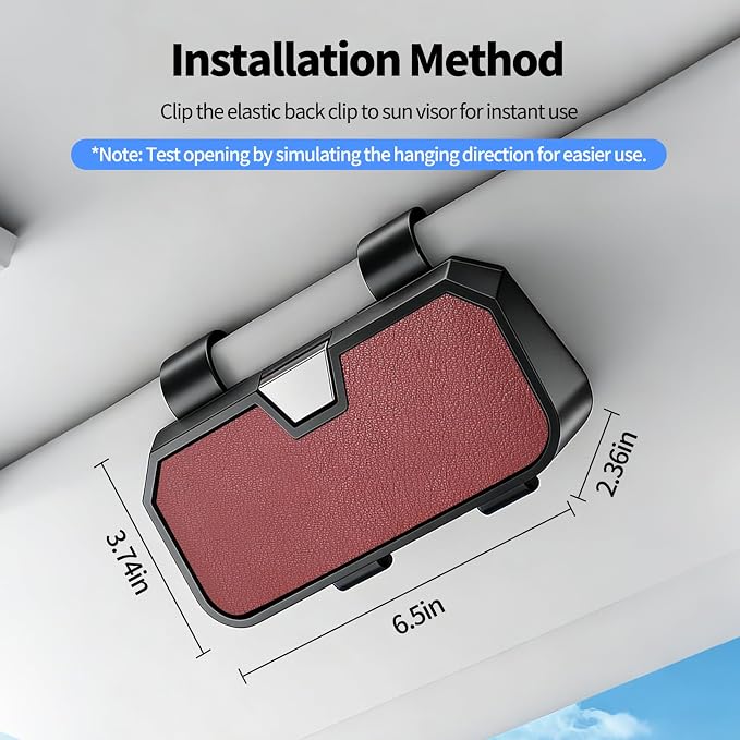 Sunglasses Holder for Car Visor Leather Eyeglasses Organizer Case for BMW X3 X5 X7 X1 3 4 2 5 Series Accessories