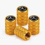 Car Tire Valve Stem Caps for Automobiles,Dust Caps Compatible with Mercedes Benz CESM CLK GLK GL AB GLS GLE AMG Series Car Tires，Alloy Leak-Proof Valve Cover