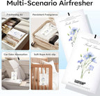 12 Pack Fresh Linen Scented Sachets for Drawer, Closet & Car Air Freshener Bags | Odor Eliminator & Fabric Refresher | Crisp, Clean Home Fragrance Gift Set