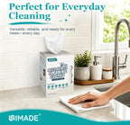 Microfiber Cleaning Cloth, 75 Sheets Microfiber Towels for Cars Commercial Grade Washcloths Lint-Free Bulk Shop Towel Cleaning Rags for Household Restaurant Garage Housekeeping, 11"x 9", White