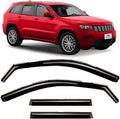 Voron Glass in-Channel Extra Durable Rain Guards for Jeep Grand Cherokee 2011-2021, Window Deflectors, Vent Window Visors, 4 Pieces - 220125