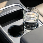 Car Cup Holder Limiter, 6Pcs Cupholder Insert for Car, Silicone Stabilizer for Water Bottles & Travel Mugs, Secure Fit with Anti-Slip Base, Universal for Most Vehicles (Black)