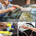 30 Pcs Edgeless Microfiber Plush Towels for Cars Detailing Drying Wash Polishing Absorbent Cleaning Cloths, 500 GSM (16 x 16 Inch,Light Gray)