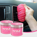 2Pack Cleaning Gel Car Putty Car Clean Putty Gel Auto Tools Car Interior Cleaner Car Cleaner Car Cleaning Slime Car Assecories Keyboard Cleaner Rose (320g/11.2oz)