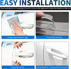 8PCS Transparent Car Door Edge Guards Kit,Anti-Collision & Anti-Scratch Car Door Edge Protector,Self-Adhesive Cars Doors Corner Protector Automotive Exterior Accessories