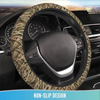 Elastic Steering Wheel Cover Car Accessories Cute Universal 15 Inch Absorbing Sweat Non-Slip Breathable for Man - Mossy Oak Shadow Grass Blades