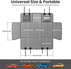 Back Seat Extender for Dogs 57 * 28.7 in, Upgraded Sofa Leather Dog Car Seat Cover for Back Seat, Foldable in the Car, Hard PVC Panels Bottom Support to 330 lbs, for Full Size Truck/SUV