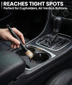 Car Detailing Brush Set - (3 Pack) Car Detailing Kit Interior, Car Interior Detailing Kit Car Detailing Brushes - Car Cleaning Brush, Car Detailing Brushes, Car Detailing Tools | Soft Boars Hair