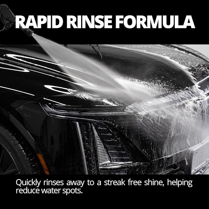 High Foam Vehicle Shampoo (16 oz) – pH Neutral Premium Car Wash Soap for FoamCannon, SnowFoam, Pressure Washer & Hand Wash – Ceramic Coating Prep & Maintenance – Citrus Scent – Maximum Suds