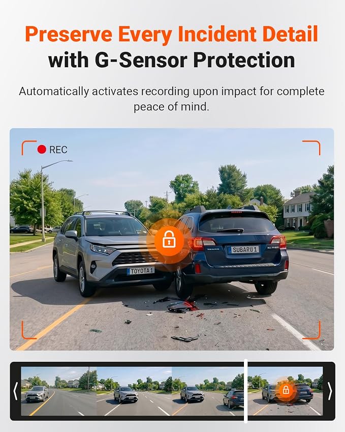 S1 Pro Dash Cam Front and Rear, 60FPS STARVIS 2 Dash Camera, PlatePix™ Tech, AI Dual Dash Cam with ADAS & BSD, Night Vision Car Camera with 5G WiFi, GPS, Voice Control, 24/7 Parking Mode