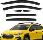 Extra Durable Window Deflectors Tape-On Window Visors Rain Guards Fit for Subaru XV Crosstrek 2024-2026, Sun Visors, Wind Vent for Shades, Exterior Car Accessories - 6 pcs. AG0984