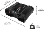 Vulcan 2000 2 Ohms Car Amplifier, Mono Full Range 2000.1 2K Watts RMS, 2Ω Stable Car Audio, HD Sound Quality, Crossover & Bass Boost, Car Stereo Speaker Subwoofer MD, Smart Coolers