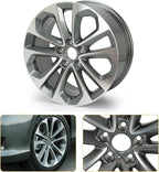New 18x8" 18 Inch Premium Aluminum Alloy Wheel Rim Fits for 2013-2015 Honda Accord 64048A OEM Design, Alloy Replacement Wheel, Super Duty Car Rims Replacement, OE Stock Specs